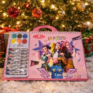 K-Pop Hunters 3D Coloring Book Art Set | Kids Creative Painting Kit | New
